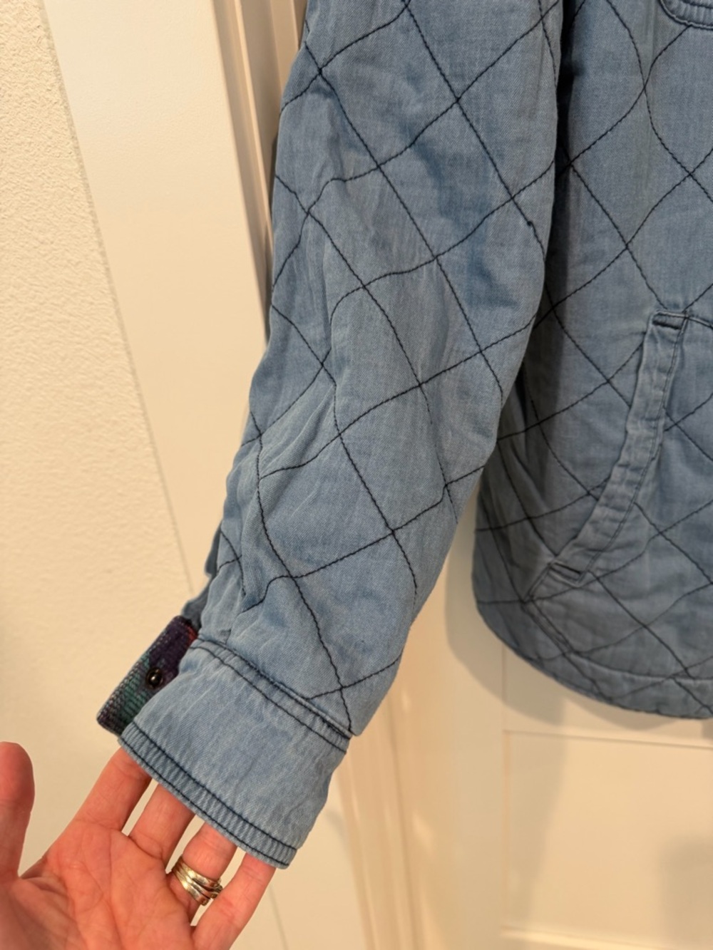 Men's Quilted Aztec Field Jacket | Reversible - Purple Multi - Picture 11 of 13